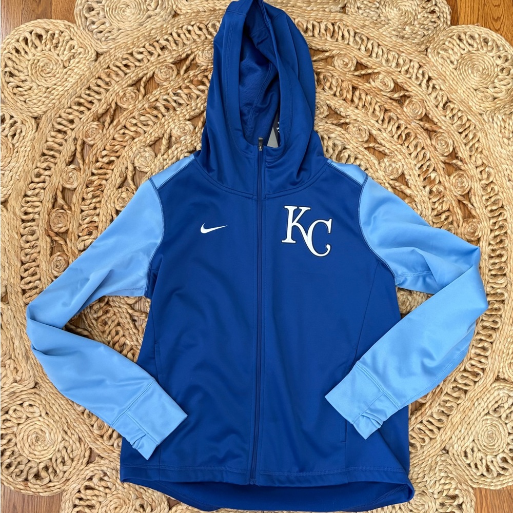 KC Kansas City Royals blue zip up Jacket